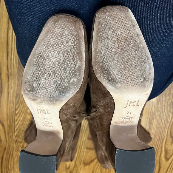 J McLaughlin Brown (Cognac) Suede Boots Sice 7.5 Womens - Picture 4 of 8